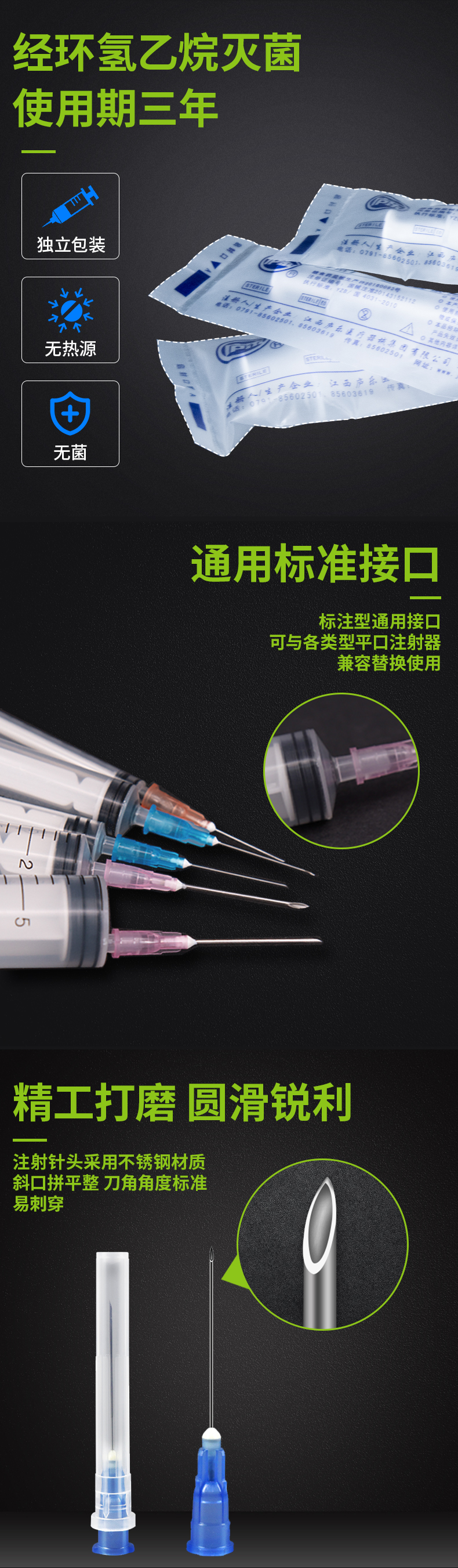 2.5ml注射器包裝