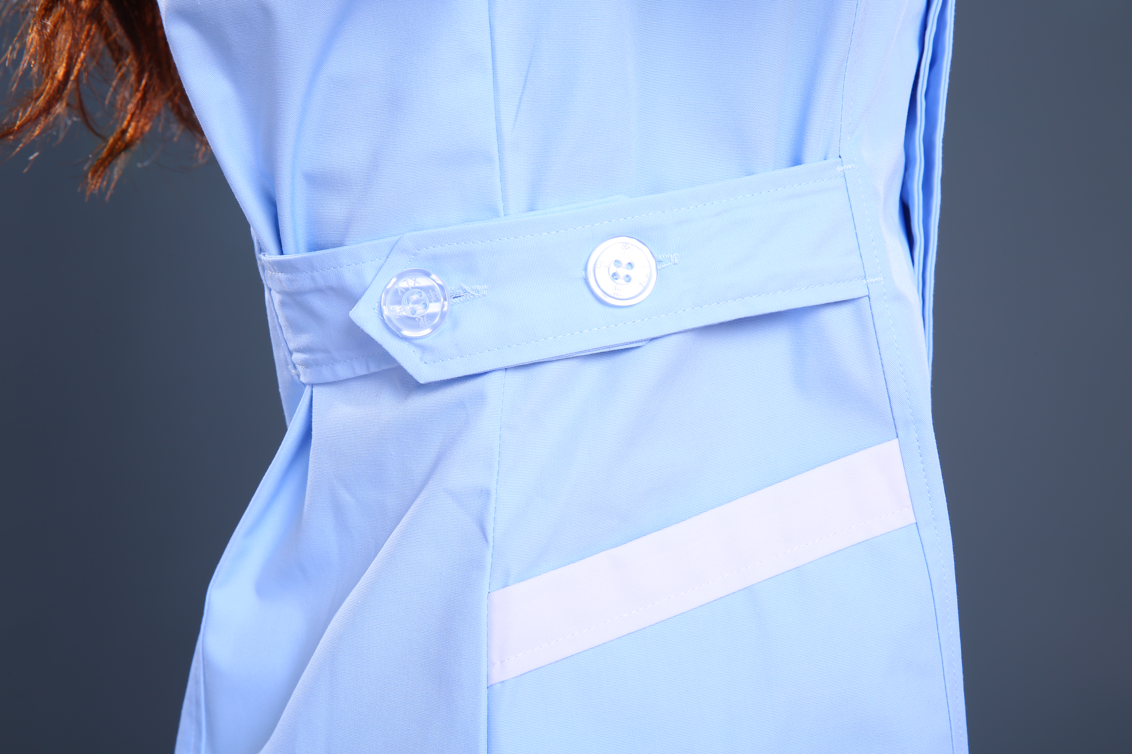 淺藍(lán)色護(hù)士制服細(xì)節(jié)