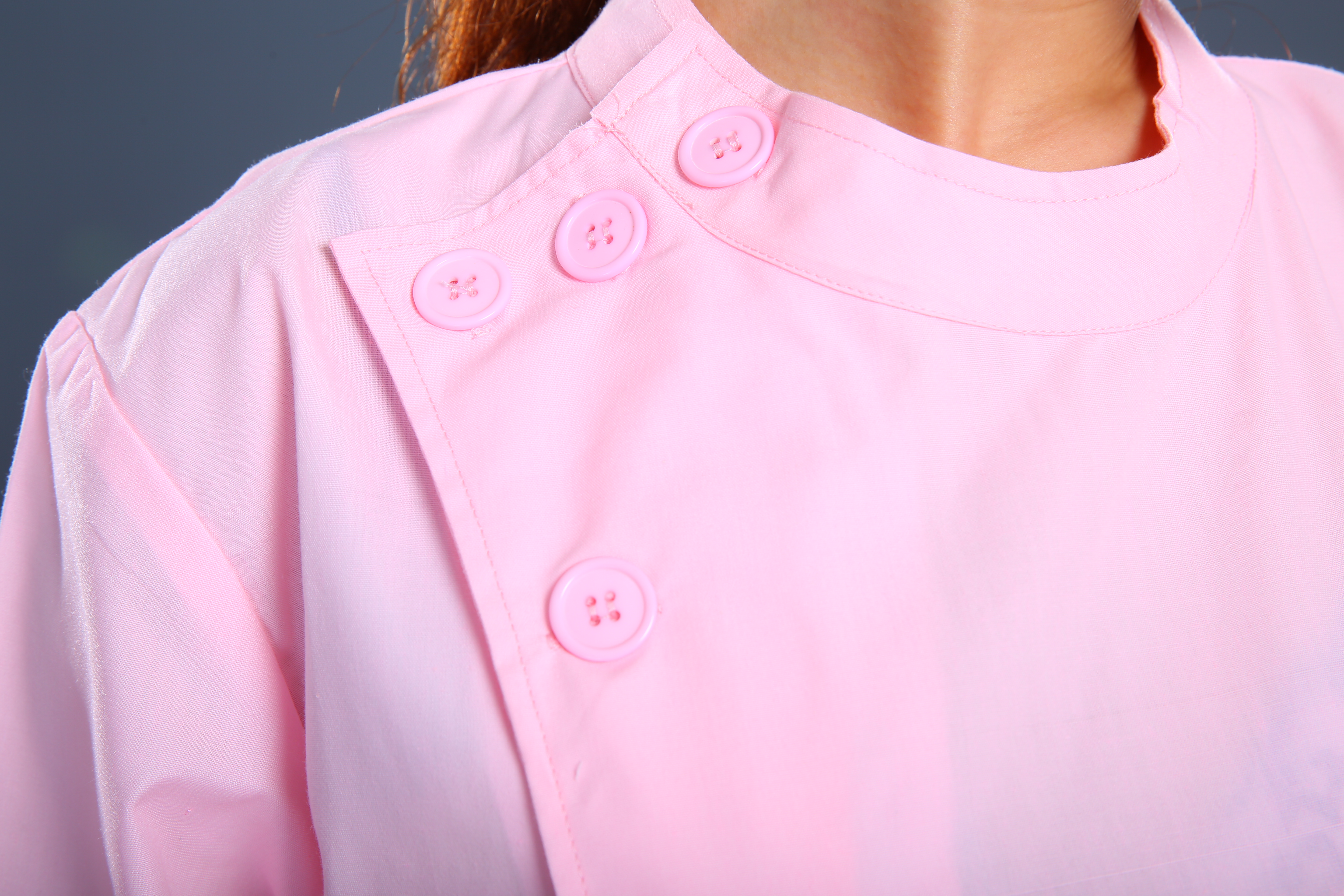 粉色長(zhǎng)款護(hù)士制服